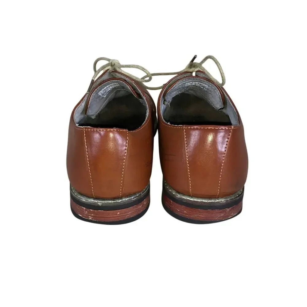 Bruno Marc New York Dress Shoes Men’s Size 12W Brown Faux Leather Oxford Loafer